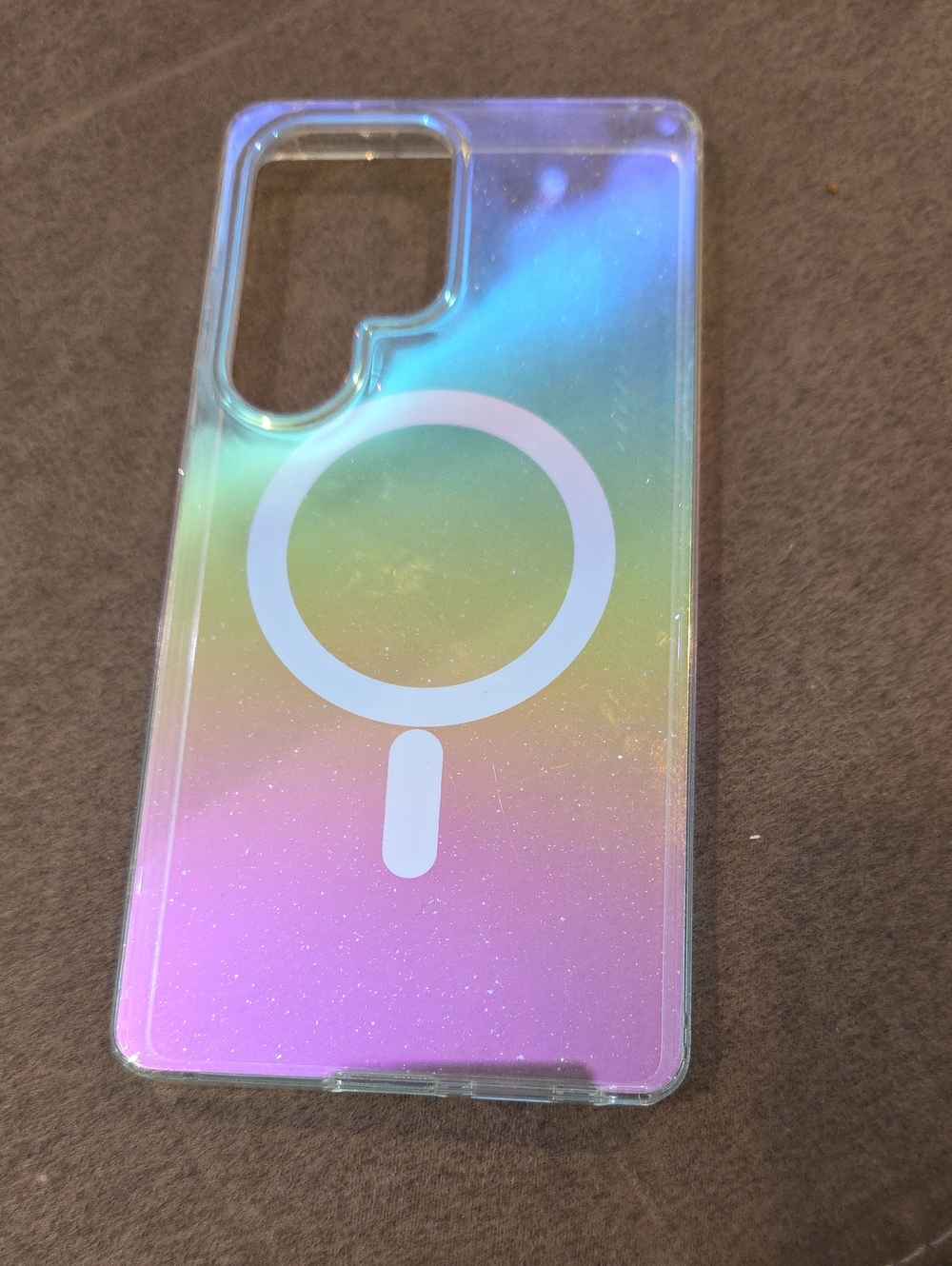 Universal Iridescent MagSafe-Compatible Phone Case - Pink/Blue Samsung S25 Ultra